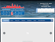 Tablet Screenshot of clevelandboatshow.com